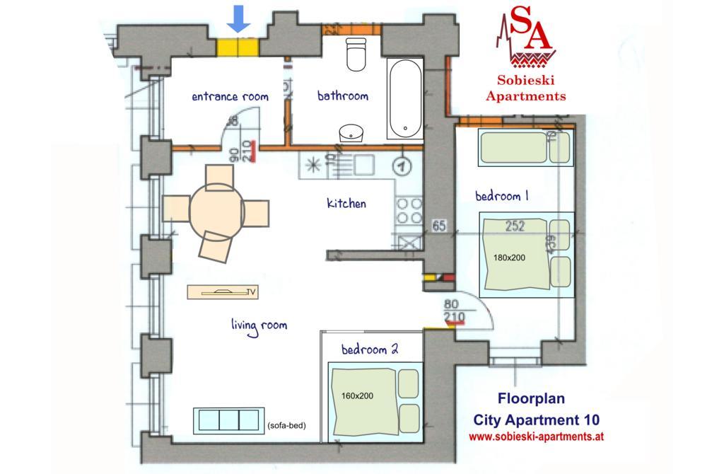 Sobieski Center Apartments Viyana Dış mekan fotoğraf